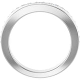 Platinum Round Lab-Grown Diamond Contour Band - 1/5 CTW (Style 127060) - view 7