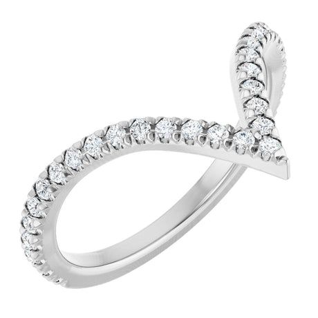 Platinum Round Lab-Grown Diamond Contour Band – 1.3-1.5mm Stones