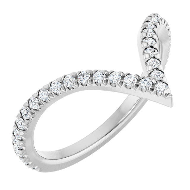 Platinum Round Lab-Grown Diamond Contour Band – 1.3-1.5mm Stones