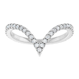 Platinum Round Lab-Grown Diamond Contour Band – 1.3-1.5mm Stones - view 3