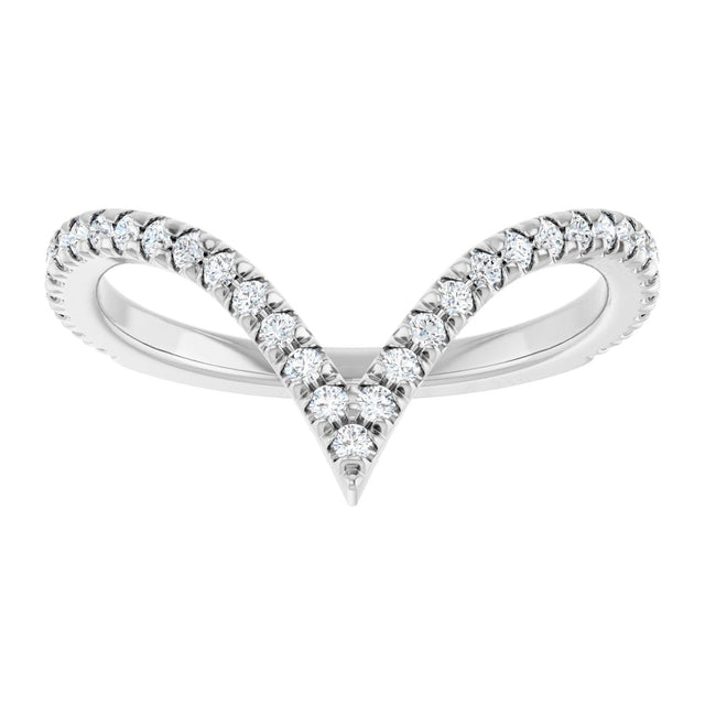 Platinum Round Lab-Grown Diamond Contour Band – 1.3-1.5mm Stones - view 3