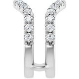 Platinum Round Lab-Grown Diamond Ring Guard - 1/2-1 1/2 CTW - view 9