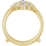 14K Gold Oval Lab-Grown Diamond Ring Guard - 5/8 CTW - Yellow Gold - view 7