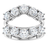 Platinum Round Lab-Grown Diamond Ring Guard - 1 1/5-2 1/2 CTW - view 8
