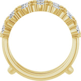 14K Gold Marquise Natural Diamond Accented Ring Guard - 1/2-1 CTW - Yellow Gold - view 7