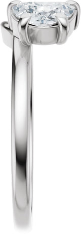 14K Gold Half Moon Lab-Grown Diamond Wrap-Style Ring Enhancer - 1 CTW - White Gold - view 9