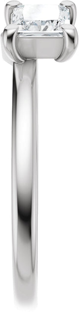 Platinum Square Lab-Grown Diamond Wrap-Style Ring Enhancer - 3/4 CTW - view 9