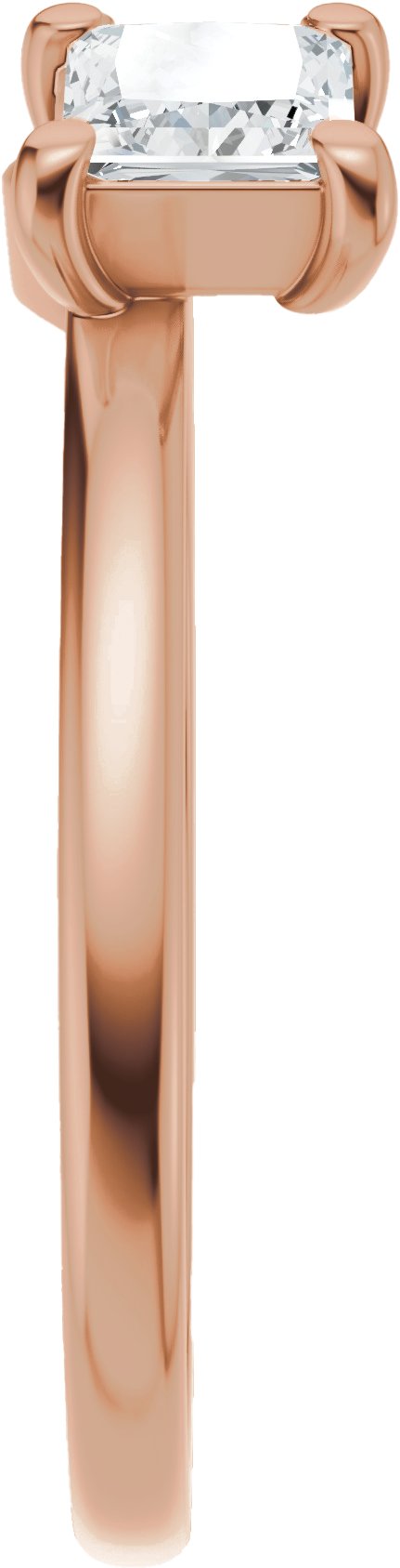 14K Gold Square Natural Diamond Wrap-Style Ring Enhancer - 3/4 CTW - Rose Gold - view 9