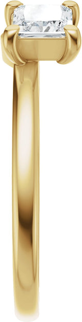 14K Gold Square Lab-Grown Diamond Wrap-Style Ring Enhancer - 3/4 CTW - Yellow Gold - view 9