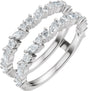 Platinum Marquise Lab-Grown Diamond Accented Ring Guard – 3x1.5mm