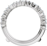 14K Gold Marquise Lab-Grown Diamond Accented Ring Guard – 3x1.5mm - Rose Gold