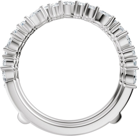14K Gold Marquise Lab-Grown Diamond Accented Ring Guard – 3x1.5mm - Rose Gold