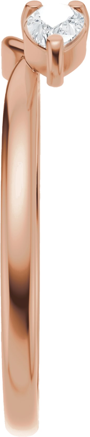 14K Gold Pear Lab-Grown Diamond Wrap-Style Ring Enhancer - 1/3 CTW - Rose Gold - view 9