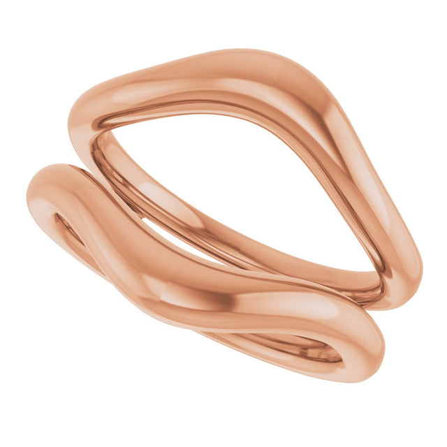 14K Gold Ring Guard II - Rose Gold - view 5