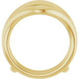 14K Gold Ring Guard II - Yellow Gold - view 2