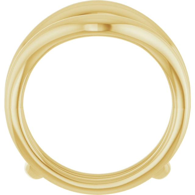 14K Gold Ring Guard II - Yellow Gold - view 2