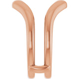 14K Gold Ring Guard II - Rose Gold - view 4