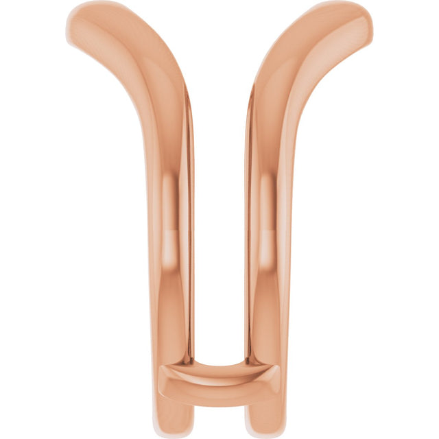 14K Gold Ring Guard II - Rose Gold - view 4