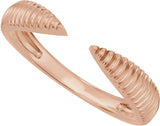 14K Gold Open Band - Rose Gold - view 5