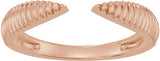 14K Gold Open Band - Rose Gold - view 3