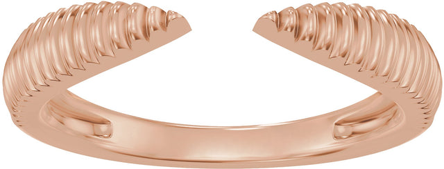 14K Gold Open Band - Rose Gold - view 3
