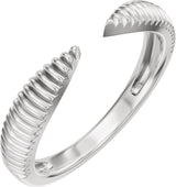 14K Gold Open Band - White Gold