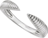 14K Gold Open Band - White Gold - view 5