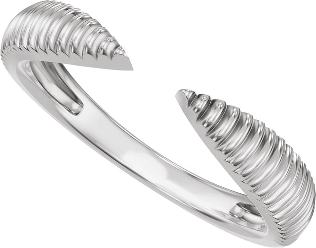 14K Gold Open Band - White Gold - view 5