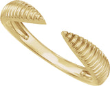 14K Gold Open Band - Yellow Gold - view 5