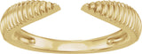 14K Gold Open Band - Yellow Gold - view 3