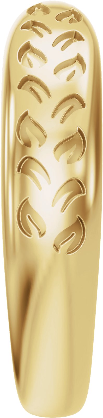 14K Gold Nature-Inspired Open Band - Yellow Gold - view 4