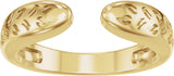 14K Gold Nature-Inspired Open Band - Yellow Gold - view 3