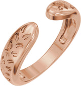 14K Gold Nature-Inspired Open Band - Rose Gold