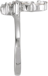 Platinum Marquise Lab-Grown Diamond Wrap-Style Ring Enhancer – 4x2mm - view 3