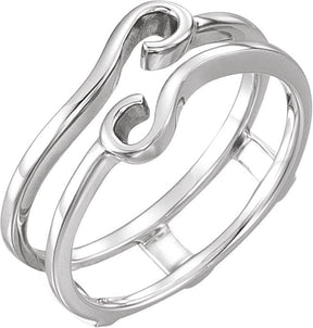 14K Gold Ring Guard - White Gold