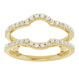 14K Gold Lab-Grown Diamond Ring Guard - Yellow Gold - view 3