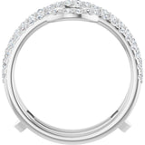 Platinum Lab-Grown Diamond Ring Guard - view 2