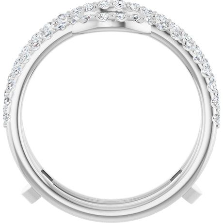 Platinum Lab-Grown Diamond Ring Guard - view 2