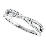 Platinum Round Natural Diamond Contour Band – 1.5mm Stones - view 5