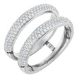 Platinum Round Natural Diamond Pavé-Style Ring Guard