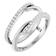 Platinum Round Lab-Grown Diamond Ring Guard II