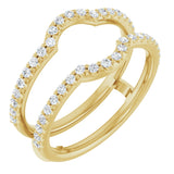 14K Gold Lab-Grown Diamond Ring Guard - Yellow Gold