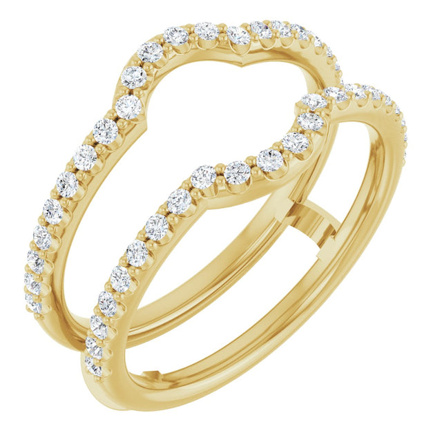 14K Gold Lab-Grown Diamond Ring Guard - Yellow Gold