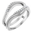 Platinum Round Lab-Grown Diamond Ring Guard III