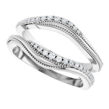 Platinum Round Lab-Grown Diamond Ring Guard III - view 5