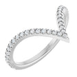 Platinum Round Lab-Grown Diamond Contour Band – 1.3-1.5mm Stones