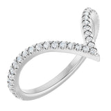 Platinum Round Lab-Grown Diamond Contour Band – 1.3-1.5mm Stones