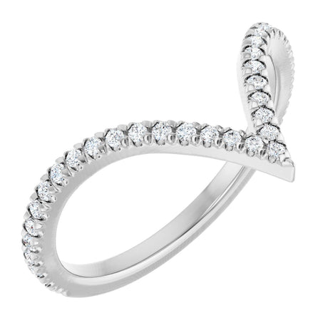 Platinum Round Lab-Grown Diamond Contour Band – 1.3-1.5mm Stones