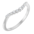 Platinum Round Natural Diamond Contour Band – 1.5-2.5mm Stones