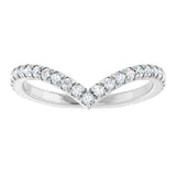 Platinum Round Natural Diamond Accented Contour Band II - view 3